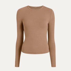 Nuuds Slinky Rib Shirt, Cinnamon, Large | Worn Once